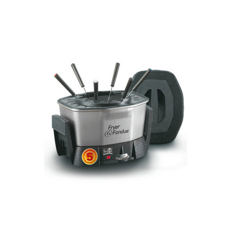 Fritel FF 1400 Enkel 1,5 l 1400 W Antraciet, Zilver