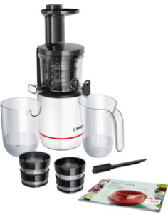 Bosch MESM500W presse-agrumes Centrifugeuse lente 150 W Noir, Blanc