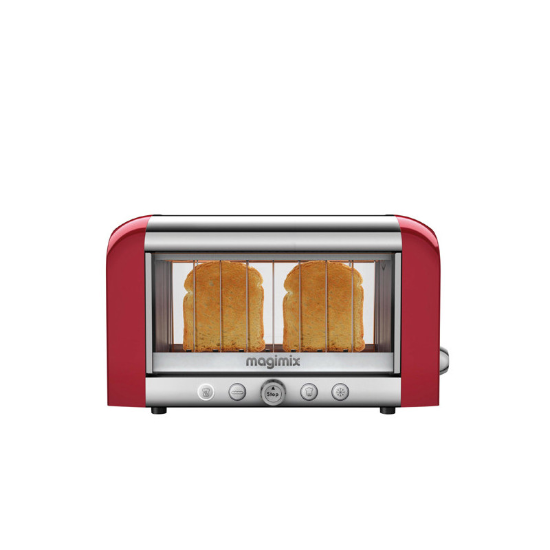 Magimix 11540 broodrooster 1450 W Metallic, Rood